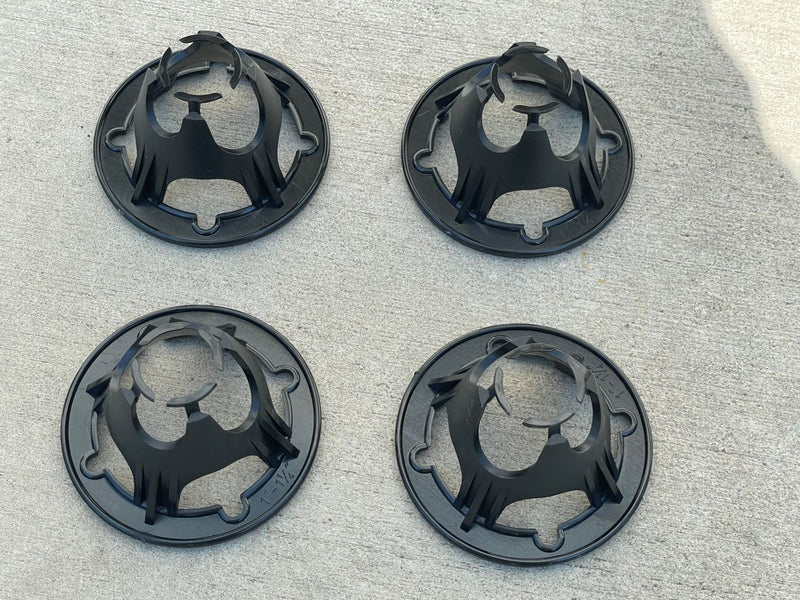 Plastic Rebar Chairs - Elevates Rebar 1" or 1 ¼" - Rebar #3 to #5 (Black)