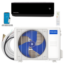 DIY Select 1st Gen - R454B - 9K BTU 115V Black Wall Mounted Air Handler - with 13' Communication Cable