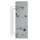 GeoCool No-Vac Vertical Downflow w/o Air Box 3/8 3/4 Prechg. Lineset