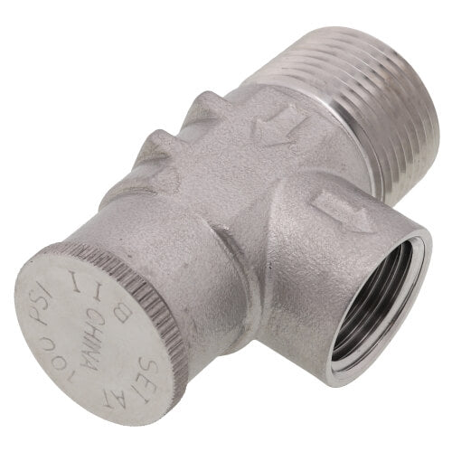 Boshart stainless steel 3/4 inch relief valve 100 PSI
