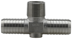 BOSHART 304 Stainless Steel Insert - MPT Hydrant TEE (Barbed)