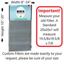 CARTER |SILVER| | MERV 6 |  HVAC & Furnace Filter | Washable Electrostatic | High Dust Holding Capacity