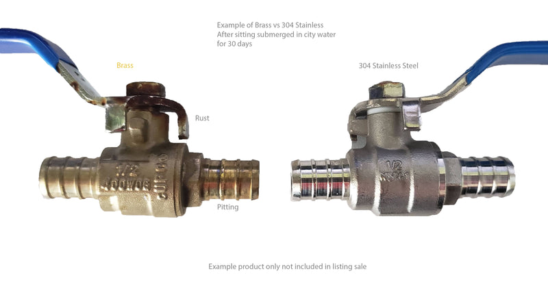 BOSHART 304 Stainless Steel Ball Valves 1/2" | 3/4" | 1"