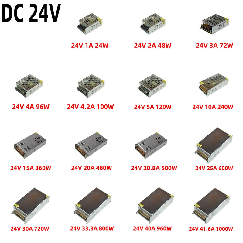 Switching AC to DC Power Supply AC 110V 220V To DC 5V 12V 24V 48V