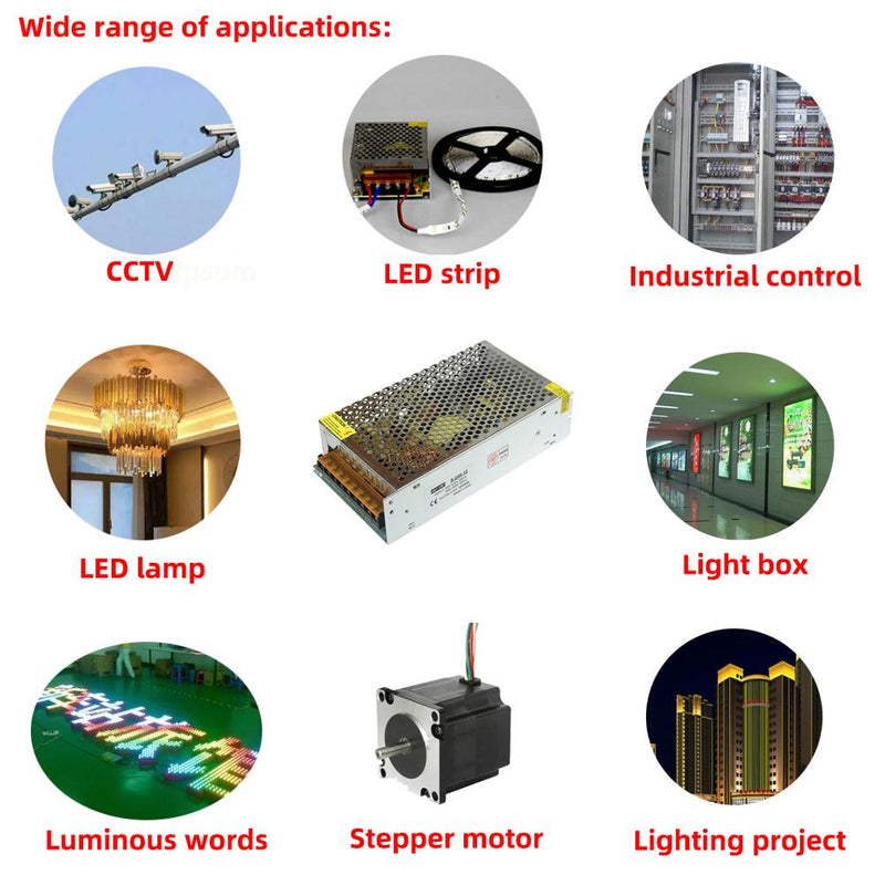 Switching AC to DC Power Supply AC 110V 220V To DC 5V 12V 24V 48V