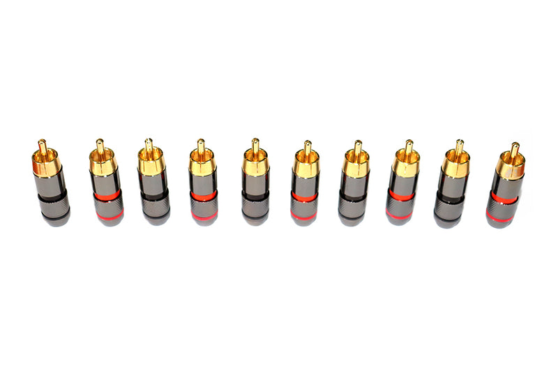 CARTER 24K Gold Plated Brass RCA Jacks | Car | Home | Audio