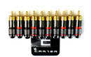 CARTER 24K Gold Plated Brass RCA Jacks | Car | Home | Audio